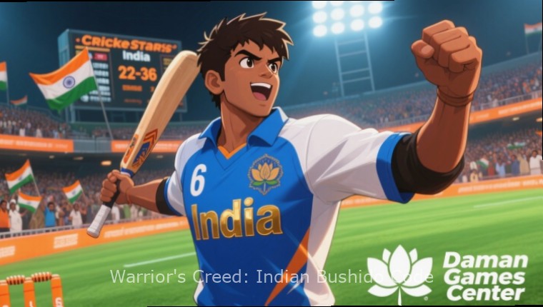 Warrior's Creed: Indian Bushido Code Gameplay Warrior's Creed: Indian Bushido Code gameplay showing Rajput warrior in traditional armor fighting on a battlefield